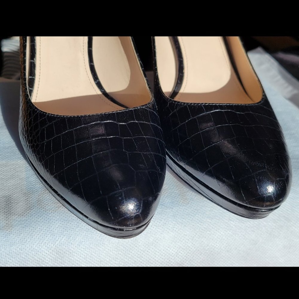 Prada Black Crocodile Leather Pumps - US 7.5 / IT38 - Picture 5 of 7